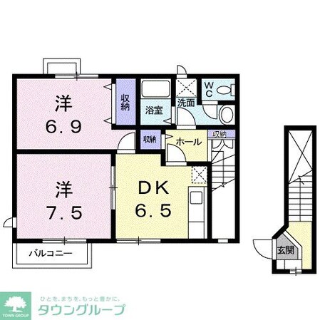 プリュジュールIIの物件間取画像